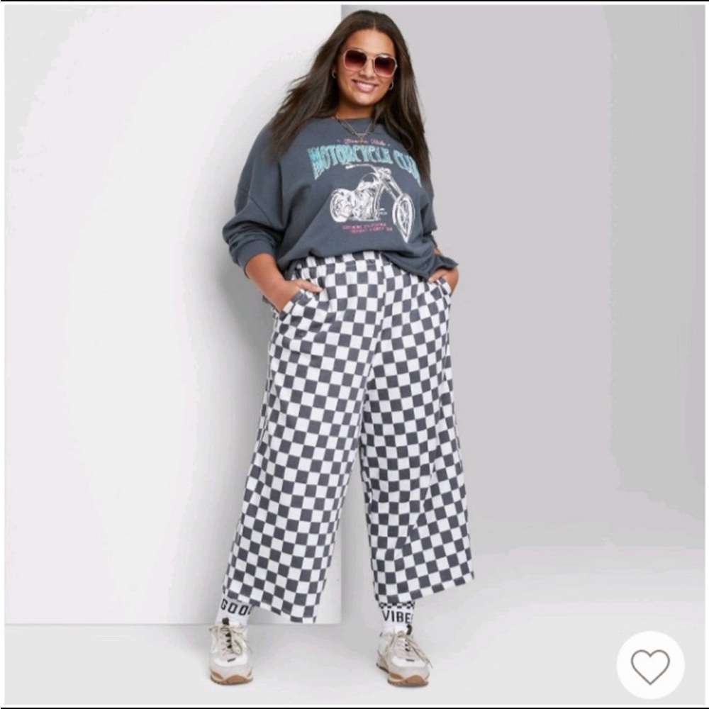ISO - Ascot + Hart Black Checkered Pants from Target